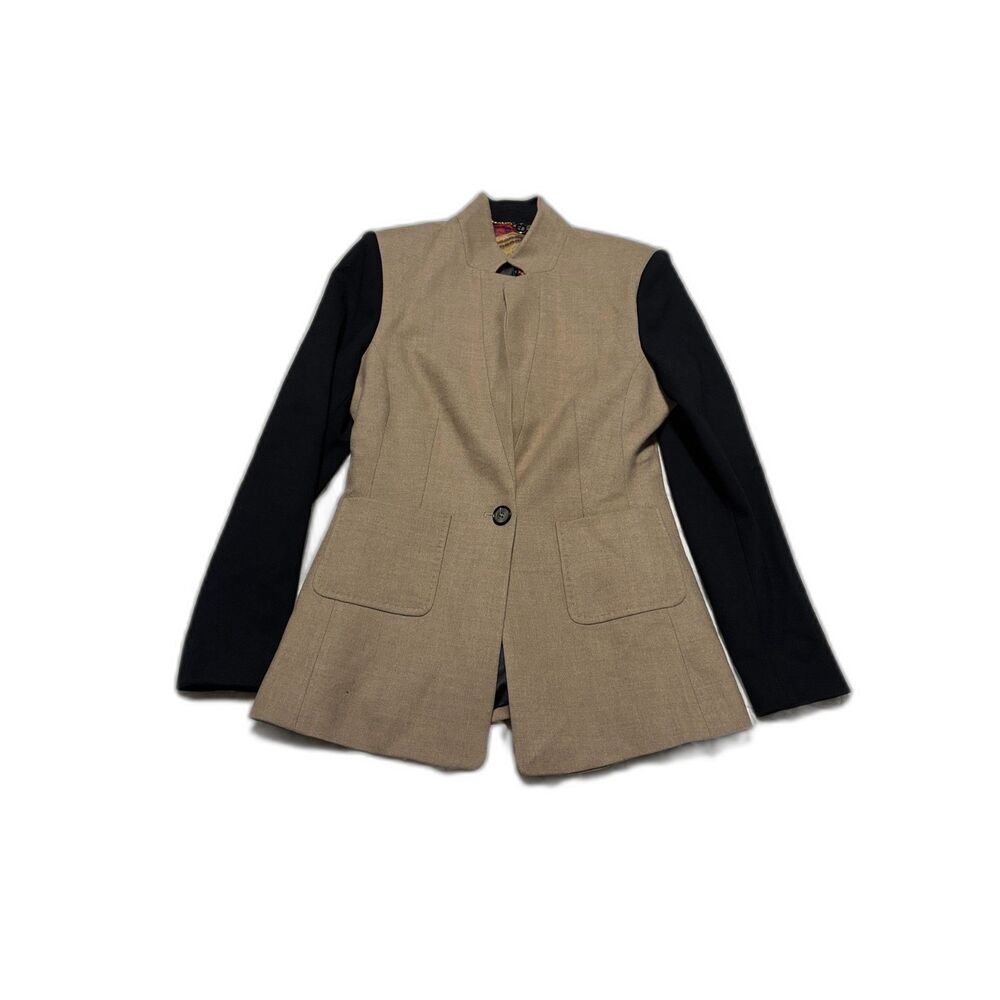 Ted Baker London Blazer Womens Size 3 Brown One Button Work Career